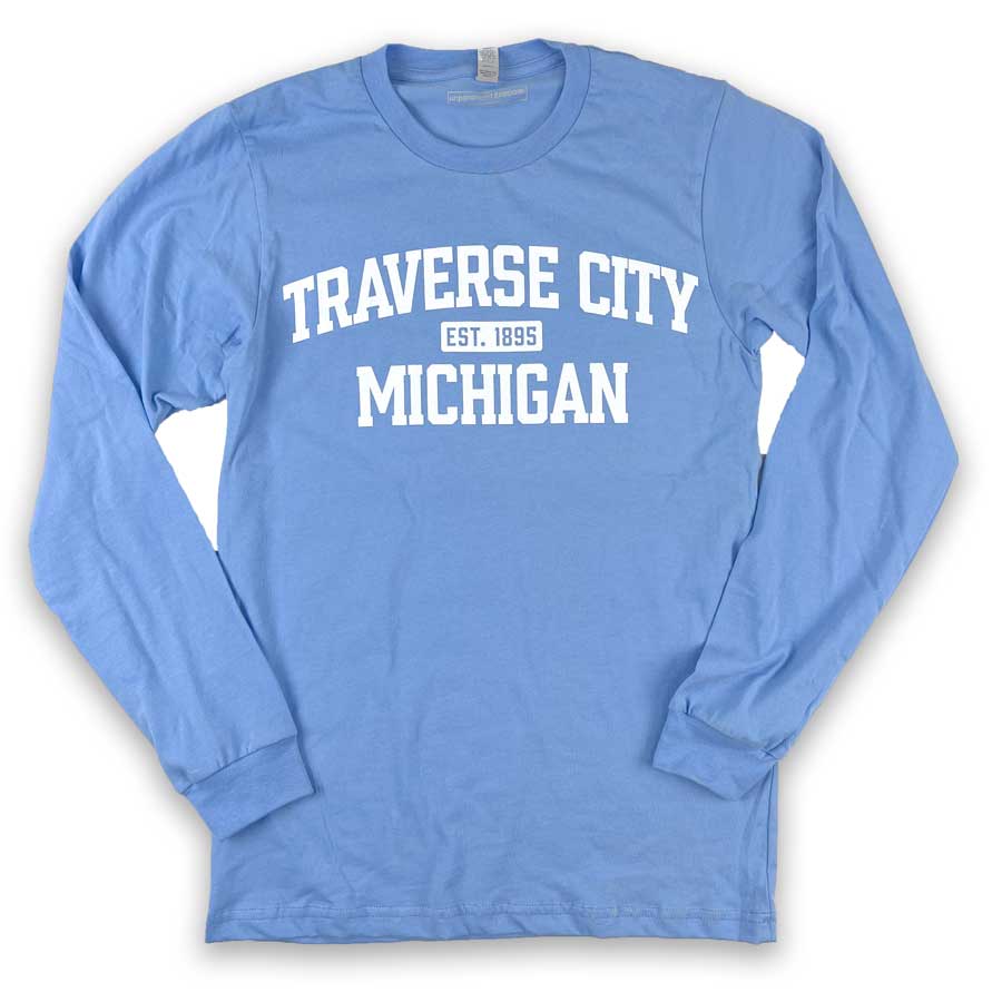 Traverse City Michigan Athletic Long Sleeve