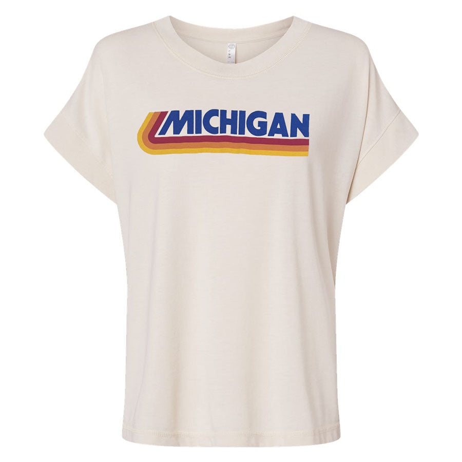 Ladies Michigan Retro T-Shirt