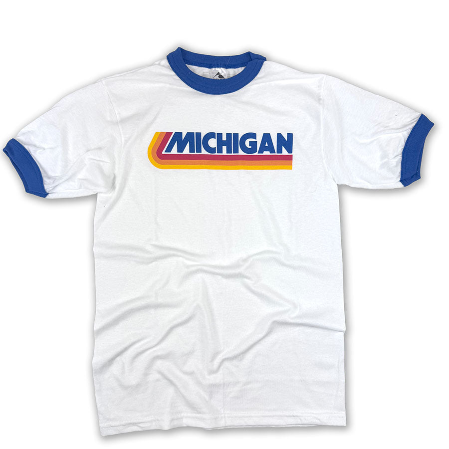 Michigan Retro Ringer T-Shirt