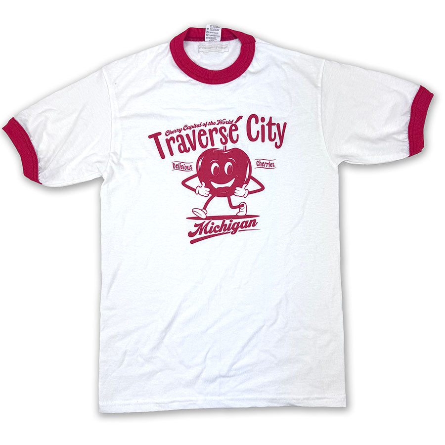 Traverse City Cherry Ringer T-Shirt