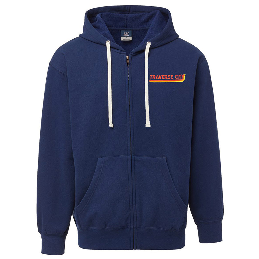 Traverse City Retro Zip Hoodie