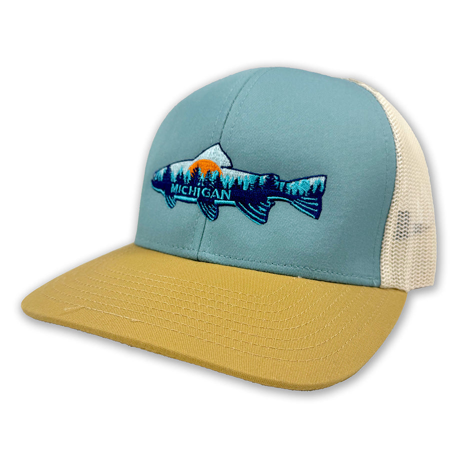 Michigan Brook Trout Trucker Hat