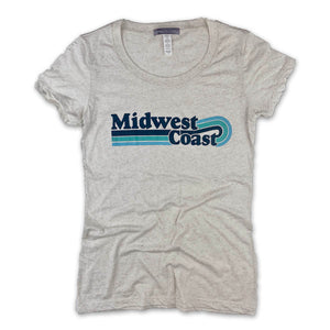 Ladies Midwest Coast Vintage Wave T-Shirt