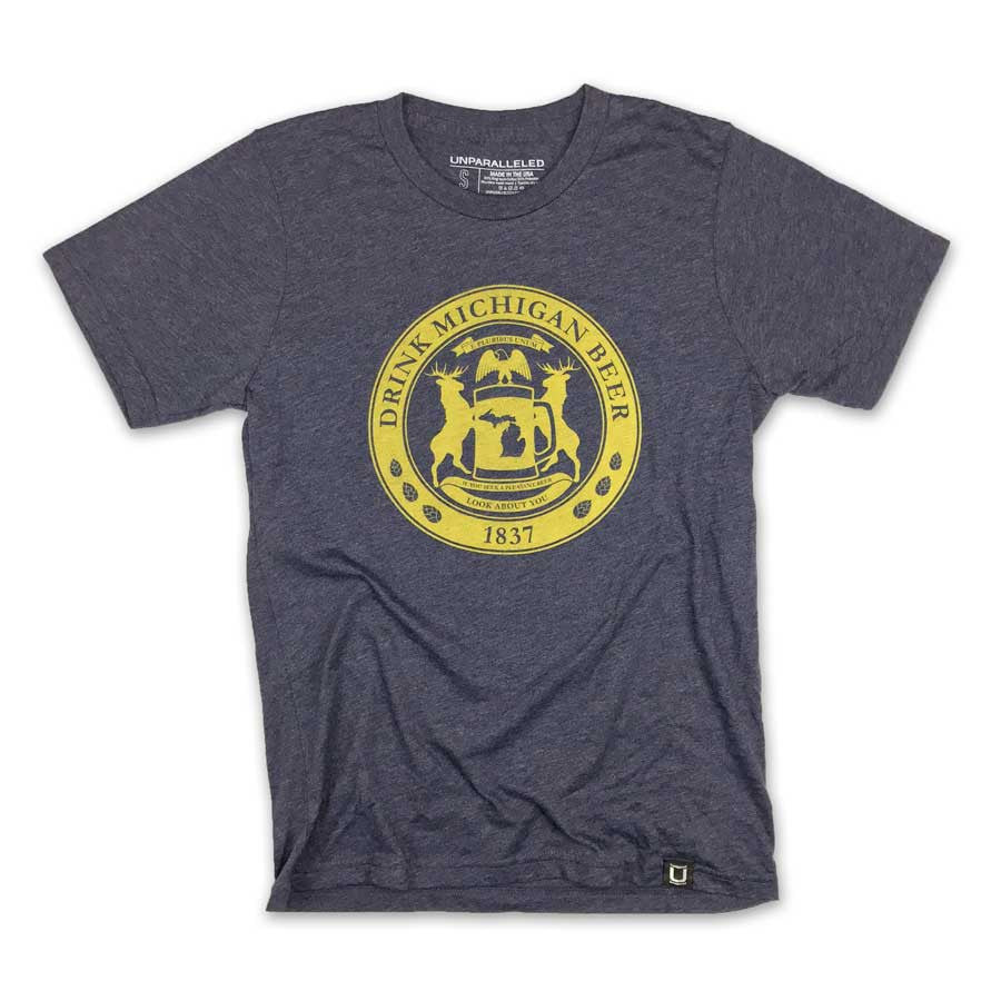 Drink Michigan Beer T-Shirt - Unparalleled Apparel