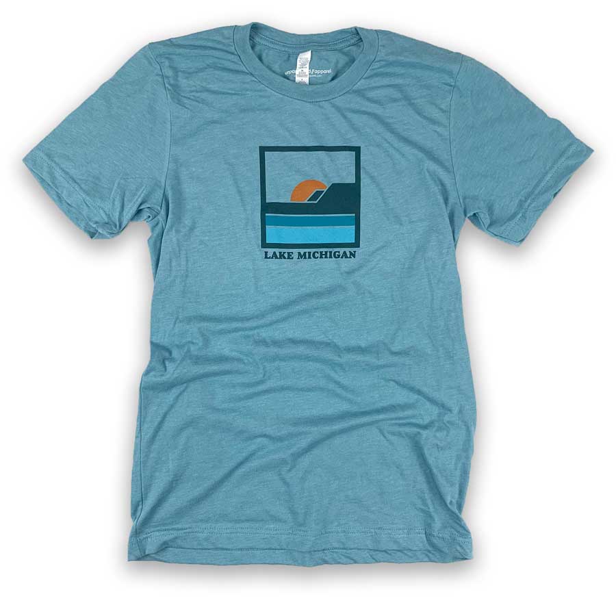 Lake Michigan Bluffs Square T-Shirt