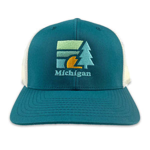 Michigan Retro Tree Hat - Unparalleled Apparel