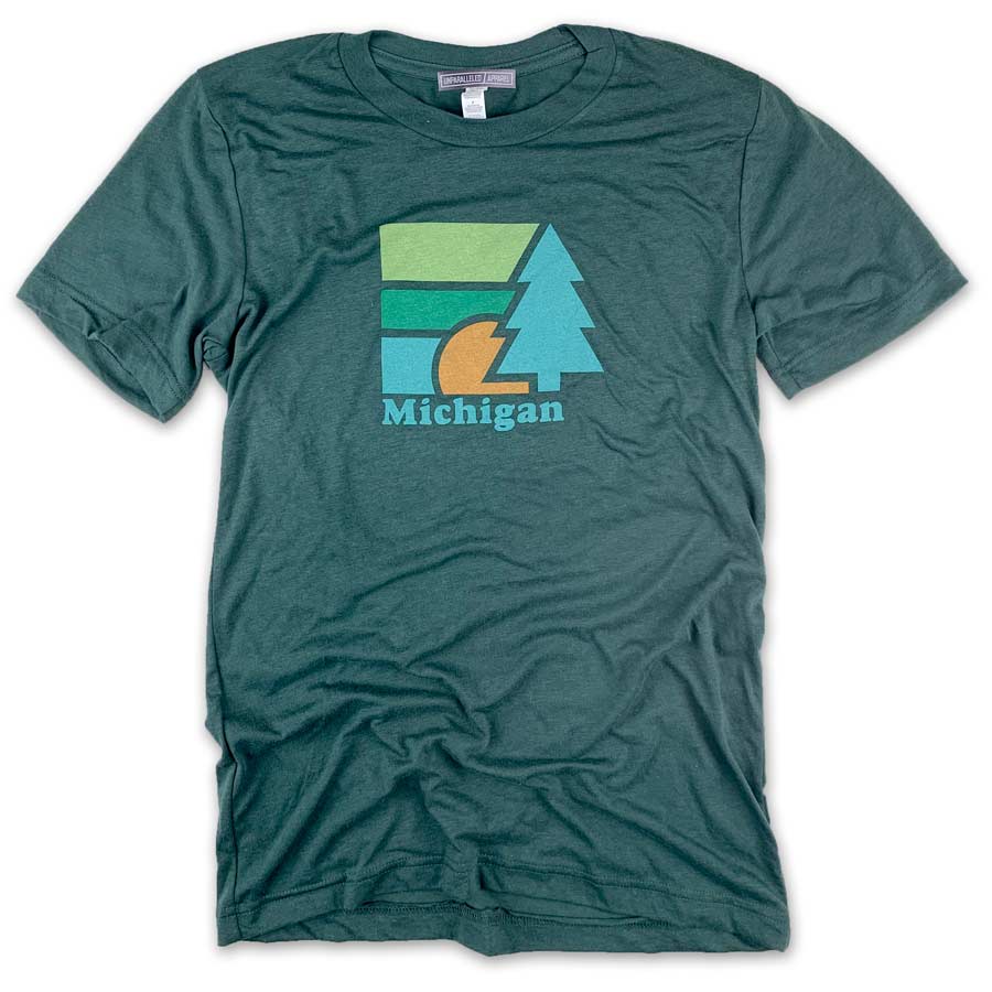 Michigan Retro Tree T-Shirt - Unparalleled Apparel